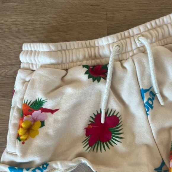 KAPPA Hawaiian Logo Multicolor Floral Summer Beach Shorts Women's Size Large - Picture 3 of 8